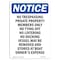 Signmission OSHA Notice Sign, 14" H, 10" W, Rigid Plastic, No Trespassing Private Property Sign, Portrait OS-NS-P-1014-V-14980 - alternate 1